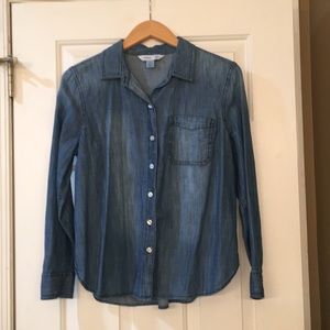 Chambray button down shirt